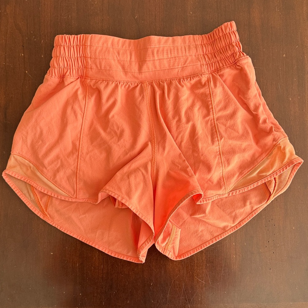 Lululemon Athletica Orange Athletic Top and shorts set - Picture 5 of 7